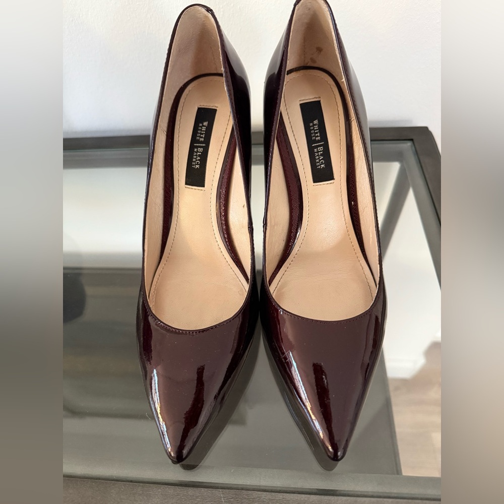 WHBM Deep Burgundy Heels